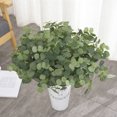 thumbnail image 3 of Eucalyptus Money Leaf Artificial Flowers Imitation Plants Green Stems Tree Cloth Plastic Feathers For Vase, 3 of 5
