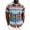 Blue#button down shirts, variant on oelaio Mens Short Sleeve Shirts Button Down African Traditional Pattern Dashiki Shirt Casual Vintage Floral Hippie Tops Black L
