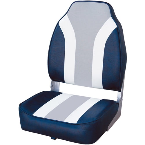 ONE SET OF 2 SEATS BUTT SEAT WISE  ACTION GREY/NAVY 7501-504 BOAT SEATS 