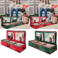 thumbnail image 1 of HLONK Christmas Decor Christmas Storage Rack Spacious Under Bed Holiday Wrapping Paper Container Good For Gift Wrapping Ribbons Bows Wrapping Supplies Etc, 1 of 9