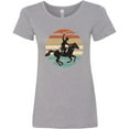 thumbnail image 3 of Inktastic Rodeo Team Roping Cowboy Women's T-Shirt, 3 of 5