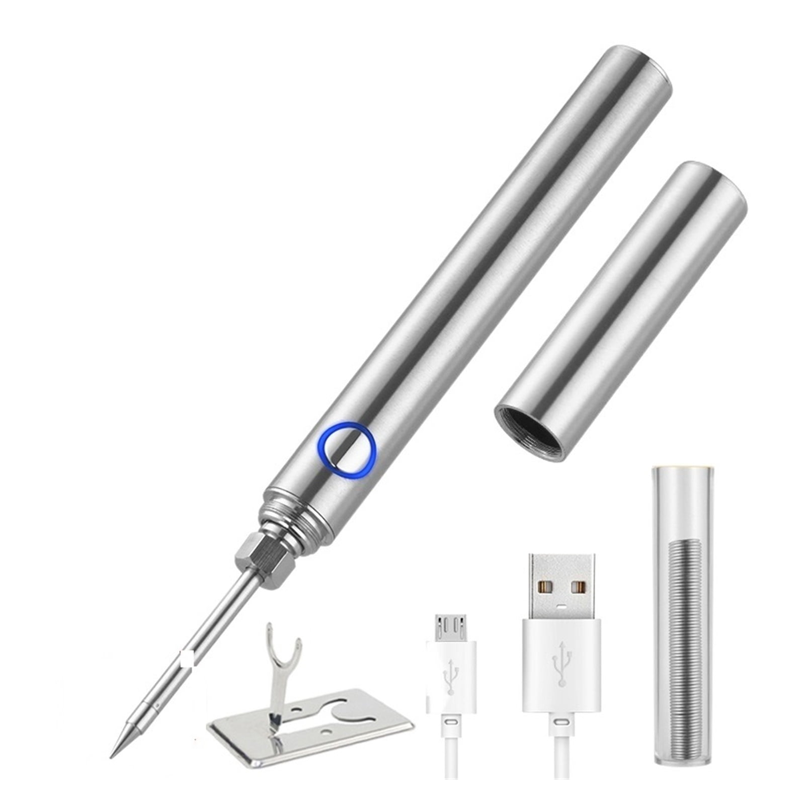 15W Wireless Soldering Iron,USB Rechargeable Mini Handheld Soldering Iron Kit,Microelectronics Repair Welding Tools With Cover ,Accurate Temperature Control