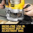 thumbnail image 5 of DEWALT Router, Fixed/Plunge Base Kit, Variable Speed, Soft Start, 2-1/4-HP (DW618PKB), 5 of 5