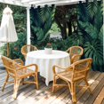 thumbnail image 3 of Outdoor Waterproof Patio Curtain 108" Length-1 panel,Tropical Monstera Palm Leaves Outside Privacy Curtains Blackout Grommet Drapes for Porch Pergola,Watercolor Green Plants, 3 of 8