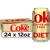 Diet Coke Caffeine Free Soda Pop, 12 fl oz, 24 Pack Cans
