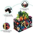 thumbnail image 3 of Peace symbol Collapsible Oxford Cloth Storage Bin: Reusable, Foldable, and Large Capacity - Ideal for Groceries, Bags, Collapsible Buckets, and Picnic Baskets, 3 of 7