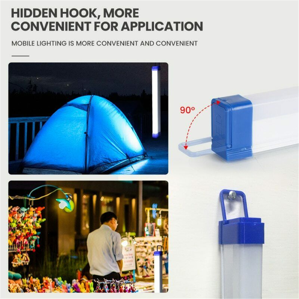 LED Camping Lamp,USB Rechargeable Tube Light,30w/60w/80w Emergency Light for Indoor/Outdoor Use