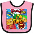 thumbnail image 3 of Inktastic I'm Two Comic Book Boys or Girls Baby Bib, 3 of 4