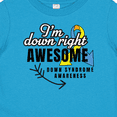thumbnail image 4 of Inktastic Im Down Right Awesome Down Syndrome Awareness with Arrow Boys or Girls Baby T-Shirt, 4 of 5