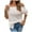 Beige, variant on DeHolifer Sweater for Women Long Sleeve Cold Shoulder Square Collar Knit Sweater Fall Winter Pullover Tops Gray XL
