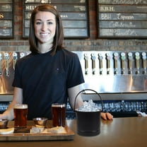 WHAMVOX 1Pack Ice Bin for Outdoor Events and Parties Portable and 14.0x14.0x12.5in Black