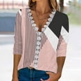 thumbnail image 2 of Dyegold Casual Long Sleeve Tops For Women Fashion Fall 2023 V Neck Lace Trim Sexy Blouses Floral Printed Shirts Loose Tshirt, 2 of 5