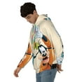 thumbnail image 3 of Goofy Men's Hoodie Novelty Graphic Long Sleeve Adult Sweatshirt Casual Unisex Pullover Sweater Hooded Tracksuit, 3 of 8