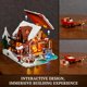 thumbnail image 3 of Juego de ladrillos de construcción Lumibricks Aurora-Cabin con 2425 piezas y luces, 3 of 7