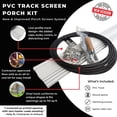 thumbnail image 2 of SNAPP PVC Track Screen Porch Kit, White 94 inch 10 Pack Tracks, 100 feet Round Spline, 100 Screws and Roller, 2 of 9