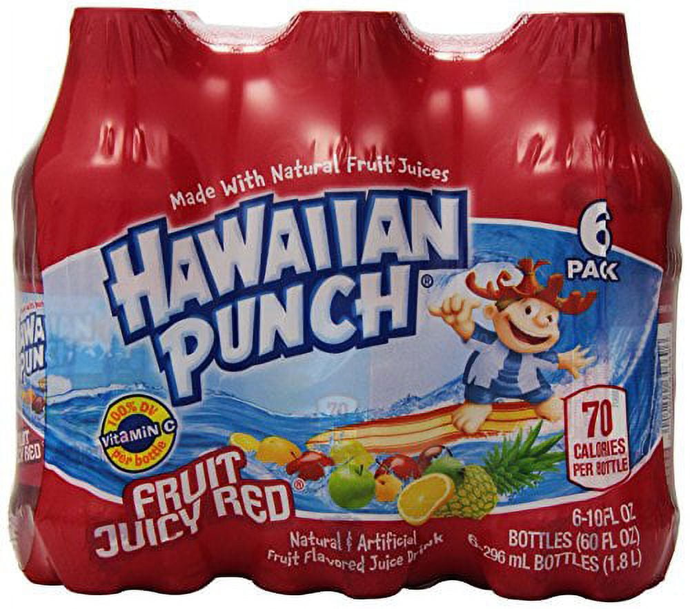 (24 Bottles) Hawaiian Punch Fruit Juicy Red, 10 Fl Oz - Walmart.com