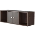 thumbnail image 1 of Basicwise Armoire Murale pour Ordinateur, Brun, 1 of 2