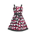 thumbnail image 2 of Robe Fille Noire à Pois Nœud Papillon Robe d'Été 11-12 Ans, 2 of 6