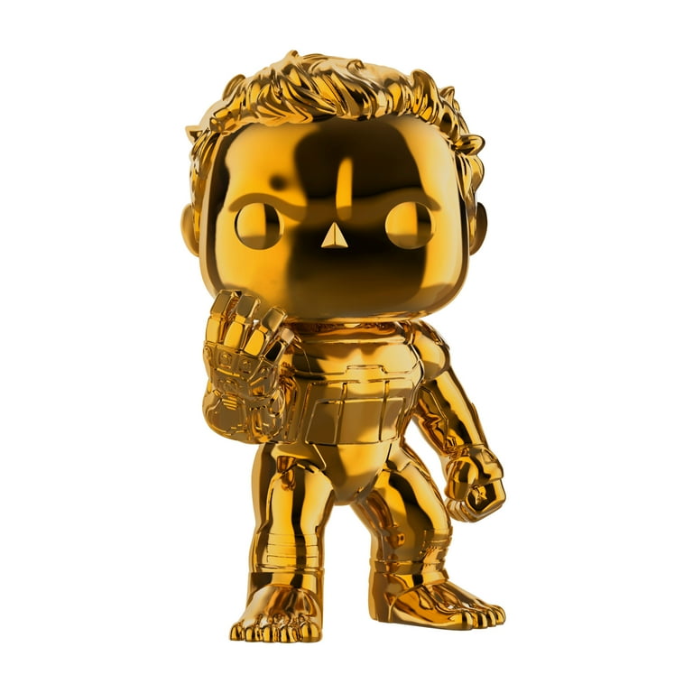 Funko Pop! Marvel Hulk 499 Yellow Gold Chrome Walmart Exclusive Avengers  Endgame