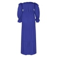 thumbnail image 6 of Unir Women's Maternity 450g Stretch Spandex Gown, Off-The-Shoulder Ruffle Sleeve Tiered Maxi Dress, Flowy Boho Pregnancy Photography & Formal Long Dress, 1pc, S/M/L/XL/XXL, 6 of 6