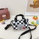 thumbnail image 4 of Monedero de lona de estilo occidental con diseño de tablero de ajedrez MFZFUKR CPB-US-XD2229-1, 4 of 6