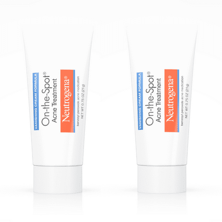 (2 Pack) Neutrogena On-The-Spot Acne Treatment with Benzoyl Peroxide, 0.75
