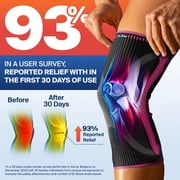 DR. BRACE ELITE Knee Brace with Size Stabilizer (2 Pack) Knee Brace for Women & Men, Workout, Sports, Daily Knee Compression Sleeve for Maximum Knee Pain Support & Fast Recovery (Orion, -Large)