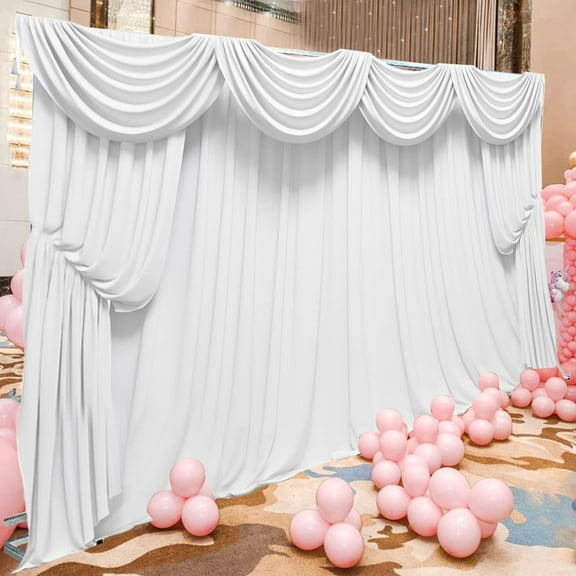 20ft x 10ft Heavy Duty Telescopic Wedding Backdrop Stand Fit Weddings Party Deco