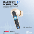 thumbnail image 2 of Audífonos in-ear inalámbricos Portatiles color champagne, 2 of 5