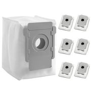 TSV 6pcs Vacuum Dust Bags Fit for iRobots Roomba i7 i7+ i3+ i6+ i8+ s9+ i, s Series Clean Base Dirt Disposal Bags