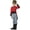 Red, variant on Kid Toy Solider Costume with Tailcoat Pants Cummerbund Belt & Hat, Red - Large