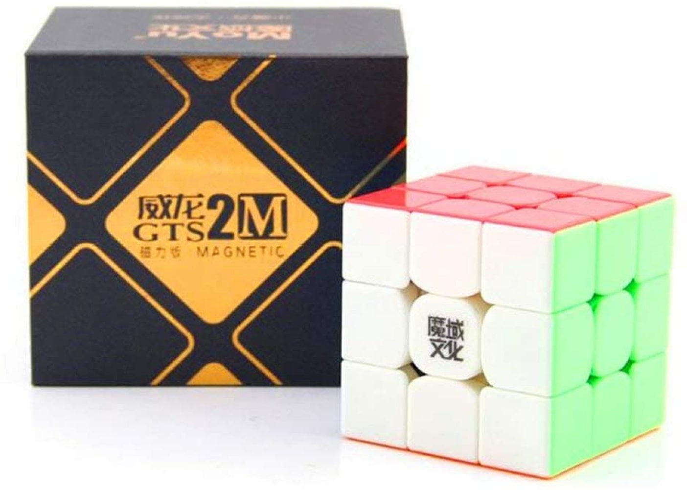 MoYu 3x3x3 Weilong GTS2 Ver II Magic Cube Puzzle Speed Cube Bright Stickerles 