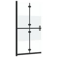 thumbnail image 3 of vidaXL Foldable Walk-in Shower Wall Half Frosted ESG Glass 43.3"x74.8", 3 of 6