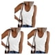 thumbnail image 5 of Qarigey Camisetas sin mangas transpirables para mujer Stay Cool All Summer Long Racerback Womens Vest Top Top ajustado para mujer White s 1 Type1 NO1, 5 of 6