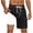 Black, variant on Simua Men's Solid Color Quick Dry Swim Trunks | Built-In Liner Multi-Pocket Elastic Drawstring Waist Beach Shorts for Summer Water Sports Casual Wear