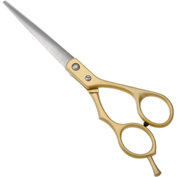 Hair Cutting Scissors Professional Barber Scissors Shears - 6.5 inches Overall Length Stainless Steel Hair Scissors- Gloden Straight Shears