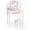 White, variant on Furnibear Tri-Folding Princess Heart Mirror Vanity Desk for Little Ones, Pink