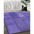 thumbnail image 2 of Ahgly Company Indoor Round Patterned Purple Amethyst Purple Area Rugs, 3' Round, 2 of 6