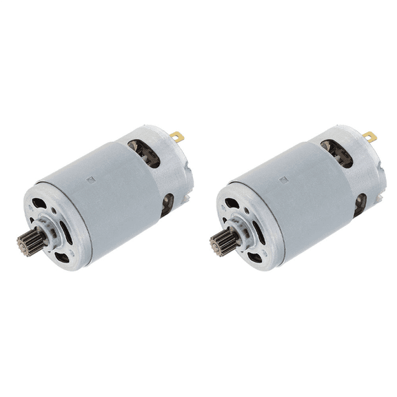 2X 21V RS550 Motor Brushed Motor 14 Teeth Suitable for 4/6 Inch Cordless Mini Logging Saw Chainsaw Tool Accessories