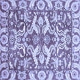 thumbnail image 1 of Ahgly Company Indoor Square Abstract Blue Modern Area Rugs, 4' Square, 1 of 4