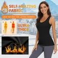 thumbnail image 4 of Women's Sleeveless Thermal Tank Top Fleece LinedUnderwear Base Layer Vest for Cold Weather LayeringCamisole Lingerie Style Womenswear, 4 of 9