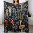 thumbnail image 3 of JRXY Mushroom Hooded Blanket Mushrooms Gifts for Women Soft Flannel Dark Wild Forest Mushrooms Throw Wearable Blanket All Season Plant Blankets for Bed Decorative  for Kid White, 3 of 6