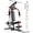 Black, variant on RONSHIN Home Gym Machine, 400 Lbs Home Gym Equipment with Pulley System,Full Body Workout Machine for Strength Training,Fit 1" & 2" Weight Plates (Not Includ)