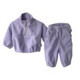 thumbnail image 4 of Godderr Newborn Toddler 2Pcs Fleece Sweatshirt Sweatpants Outfit for Boys Girls Winter Sweatsuit Outfit Baby Autumn Winter Jogger Pants Set Warm Tracksuit 2-Piece Set for 6 -24 Months, 4 of 9