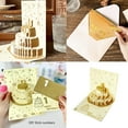 thumbnail image 2 of 3D Birthday Card Birthday Invitation Happy Birthday Card with Envelope for Women Men Husband Wife Children Anniversaries, 2 of 8