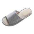 thumbnail image 5 of Linen Printed Indoor Home Slippersfor Women/Men,Garden Household Floor Non-Slip Shoes, 5 of 5