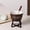 Black, variant on Fondue Cup | With Fork Ceramic Kitchen Gadgets Melting Set For Christmas Birthday Camping Picnic Home Butter Cheese Caramel Dessert(Beige)