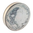 thumbnail image 2 of Shaman Drum with Drum Stick Deep Bass Healing Tool Decoration, 2 of 12