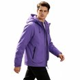 thumbnail image 3 of StSilkitty Rain Jacket for Men Windbreaker Waterproof Long Sleeve Zip up Hiking Camping Hooded Jacket Coat with Pockets, 3 of 5
