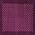 thumbnail image 1 of Ahgly Company Indoor Square Checkered Purple Modern Area Rugs, 5' Square, 1 of 4